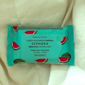Mink Sephora makeup wipes watermelon scent!